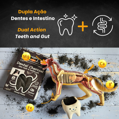 Dental Flakes Carvão Ativado