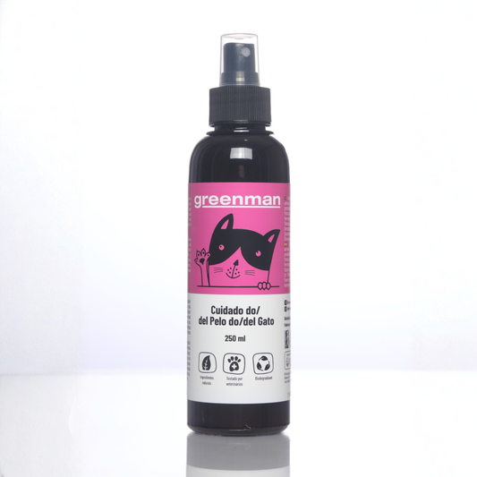 Cuidado probiótico natural para a pele e o pelo do gato