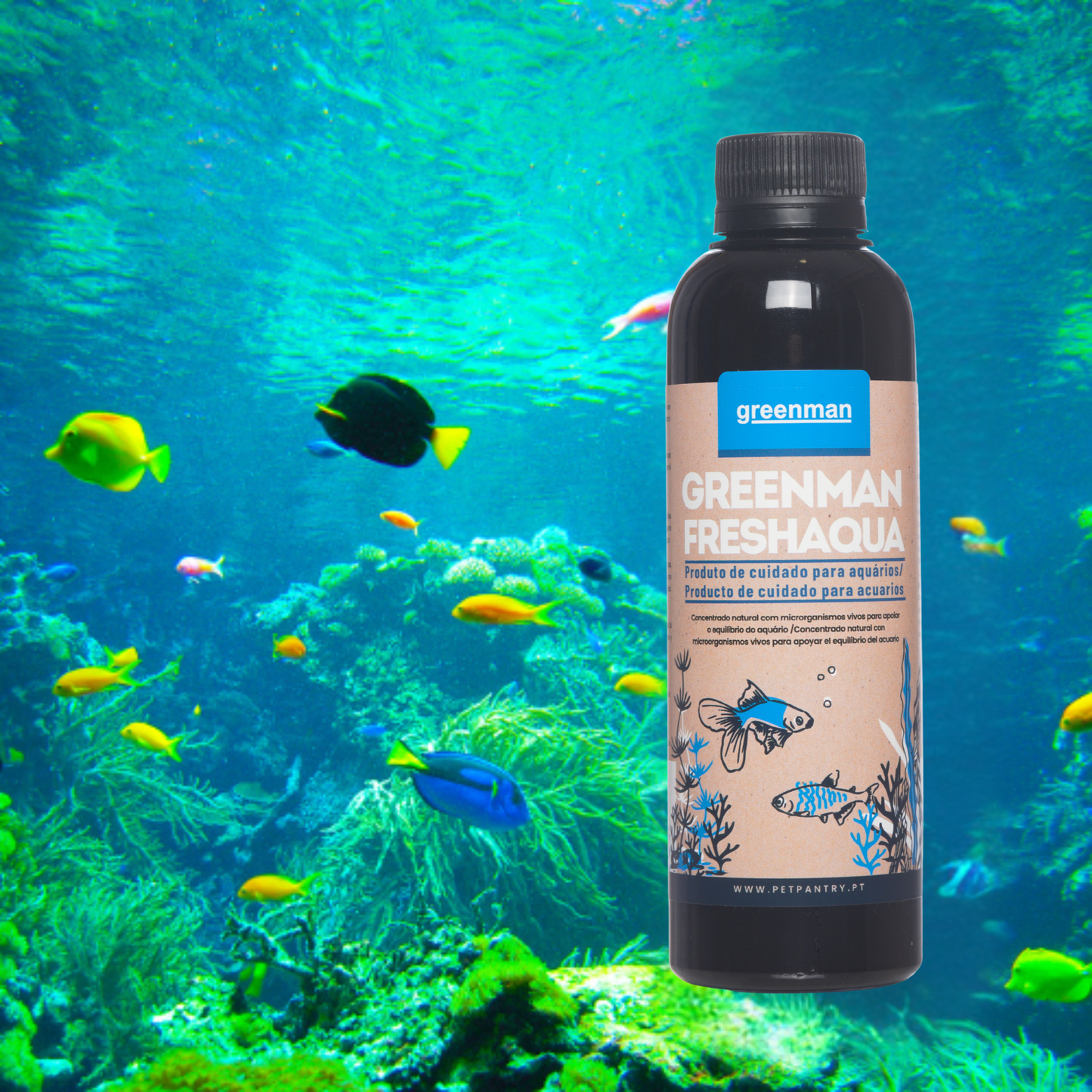 Greenman FreshAqua – Concentrado Natural para Manutenção de Aquários