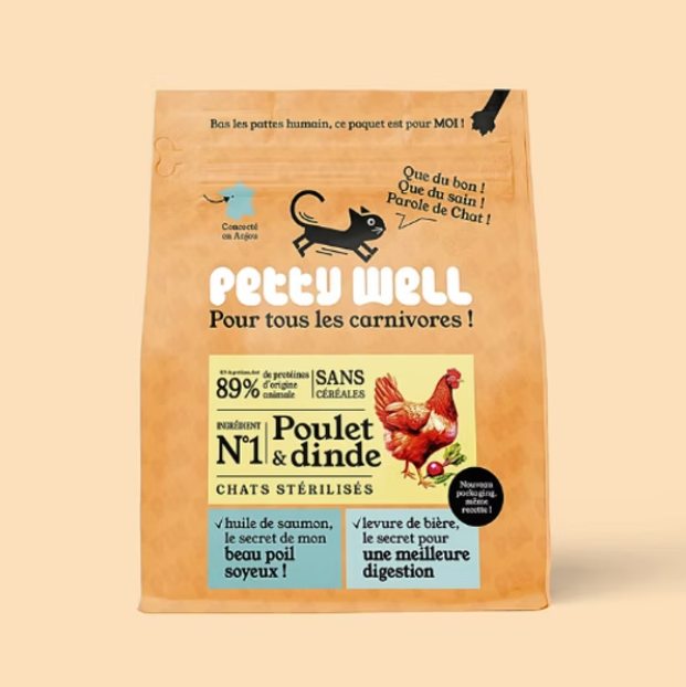 Ração para Gatos sem Cereais com Frango e Peru